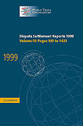 Cover of Dispute Settlement Reports 1999: Volume 3. Pages 949 to 1439