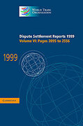 Cover of Dispute Settlement Reports 1999: Volume 6. Pages 2095-2556