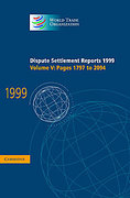 Cover of Dispute Settlement Reports: Volume 5. Pages 1797-2094