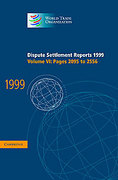Cover of Dispute Settlement Reports: Volume 6. Pages 2095-2556