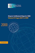 Cover of Dispute Settlement Reports: Vol 6. Pages 2621-3040