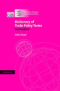 Cover of Dictionary of Trade Policy Terms