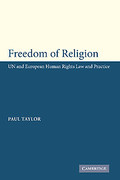 Cover of Freedom of Religion: UN and European Human Rights Law and Practice