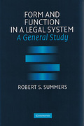 Cover of Form and Function in a Legal System: A General Study