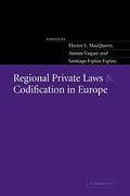 Cover of Regional Private Laws and Codification in Europe