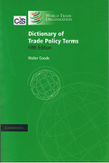 Cover of Dictionary of Trade Policy Terms