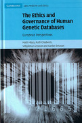 Cover of The Ethics and Governance of Human Genetic Databases: European Perspectives
