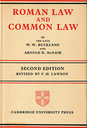 Cover of Roman Law and Common Law: A Comparison in Outline
