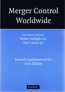 Cover of Merger Control Worldwide: Second Supplement to the First Edition