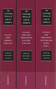 Cover of The Cambridge History of Law in America, Volumes 1-3