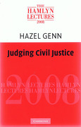 Cover of The Hamlyn Lectures 2008: Judging Civil Justice
