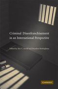 Cover of Criminal Disenfranchisement in an International Perspective