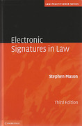 Cover of Electronic Signatures in Law