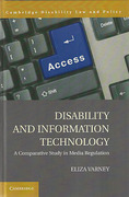 Cover of Disability and Information Technology: A Comparative Study in Media Regulation