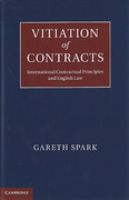 Cover of Vitiation of Contracts: International Contractual Principles and English Law