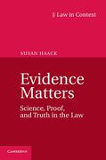 Cover of Law in Context: Evidence Matters: Science, Proof, and Truth in the Law