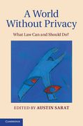 Cover of A World without Privacy: What Law Can and Should Do?