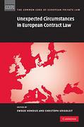 Cover of Unexpected Circumstances in European Contract Law