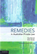 Cover of Remedies in Australian Private Law