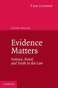 Cover of Law in Context: Evidence Matters: Science, Proof, and Truth in the Law