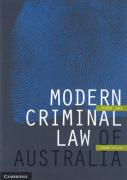 Cover of Modern Criminal Law of Australia