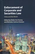 Cover of Enforcement of Corporate and Securities Law: China and the World