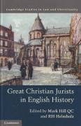 Cover of Great Christian Jurists in English History