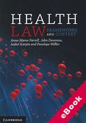 Cover of Health Law: Frameworks and Context (eBook)