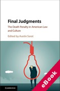 Cover of Final Judgments: The Death Penalty in American Law and Culture (eBook)