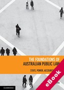 Cover of The Foundations of Australian Public Law: State/Power/Accountability (eBook)