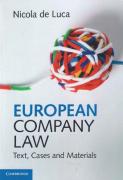 Cover of European Company Law: Text, Cases and Materials