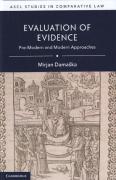 Cover of Evaluation of Evidence: Pre-Modern and Modern Approaches