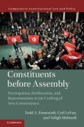 Cover of Constituents Before Assembly: Participation, Deliberation, and Representation in the Crafting of New Constitutions