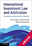 Cover of International Investment Law and Arbitration: Commentary, Awards and other Materials (eBook)