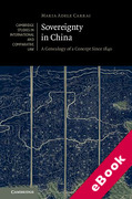 Cover of Sovereignty in China: A Genealogy of a Concept Since 1840 (eBook)