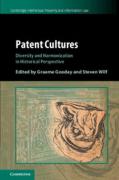 Cover of Patent Cultures: Diversity and Harmonization in Historical Perspective