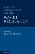 Cover of Concise Commentary on the Rome I Regulation