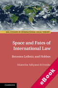 Cover of Space and Fates of International Law: Between Leibniz and Hobbes (eBook)