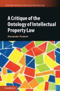 Cover of A Critique of the Ontology of Intellectual Property Law