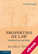 Cover of Properties of Law: Modern Law and After (eBook)