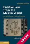 Cover of Positive Law from the Muslim World: Jurisprudence, History, Practices (eBook)