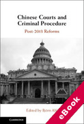 Cover of Chinese Courts and Criminal Procedure: Post-2013 Reforms (eBook)