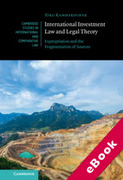 Cover of International Investment Law and Legal Theory: Expropriation and the Fragmentation of Sources (eBook)