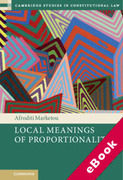 Cover of Local Meanings of Proportionality (eBook)