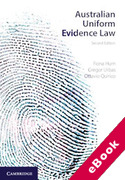 Cover of Australian Uniform Evidence Law (eBook)