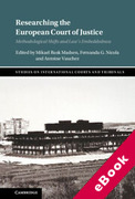 Cover of Researching the European Court of Justice: Methodological Shifts and Law's Embeddedness (eBook)