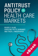 Cover of Antitrust Policy in Health Care Markets (eBook)