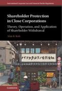 Cover of Shareholder Protection in Close Corporations: Theory, Operation, and Application of Shareholder Withdrawal