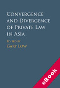Cover of Convergence and Divergence of Private Law in Asia (eBook)