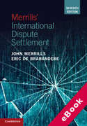 Cover of Merrills' International Dispute Settlement (eBook)